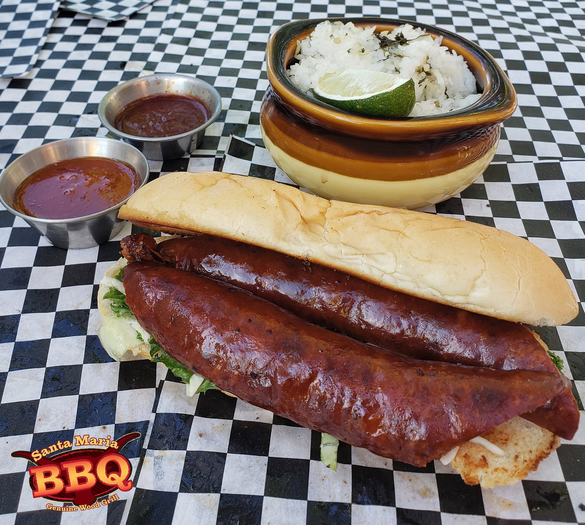 Sausage Sandwich Santa Maria BBQ and Catering - Main Image